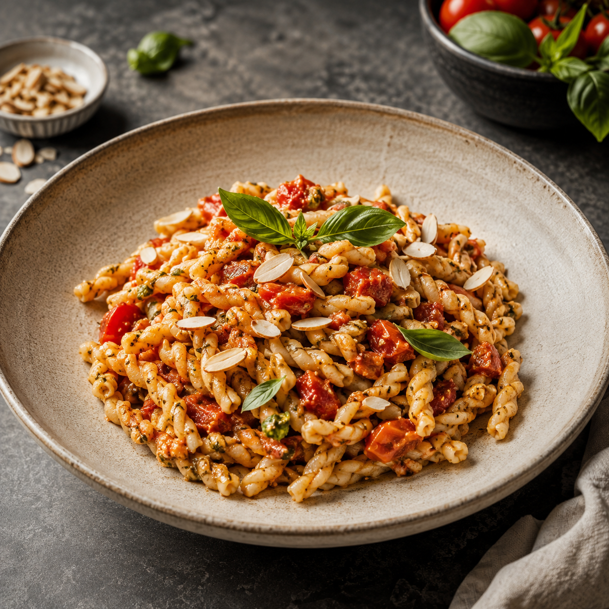 BUSIATE AL PESTO TRAPANESE